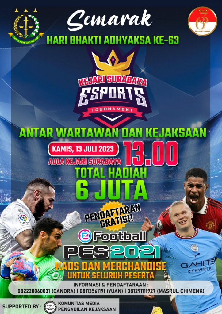 Antusias Turnamen Esports Kejari Surabaya Membeludak, Baru 2 Jam Pendaftaran Dibuka Sudah Terpenuhi