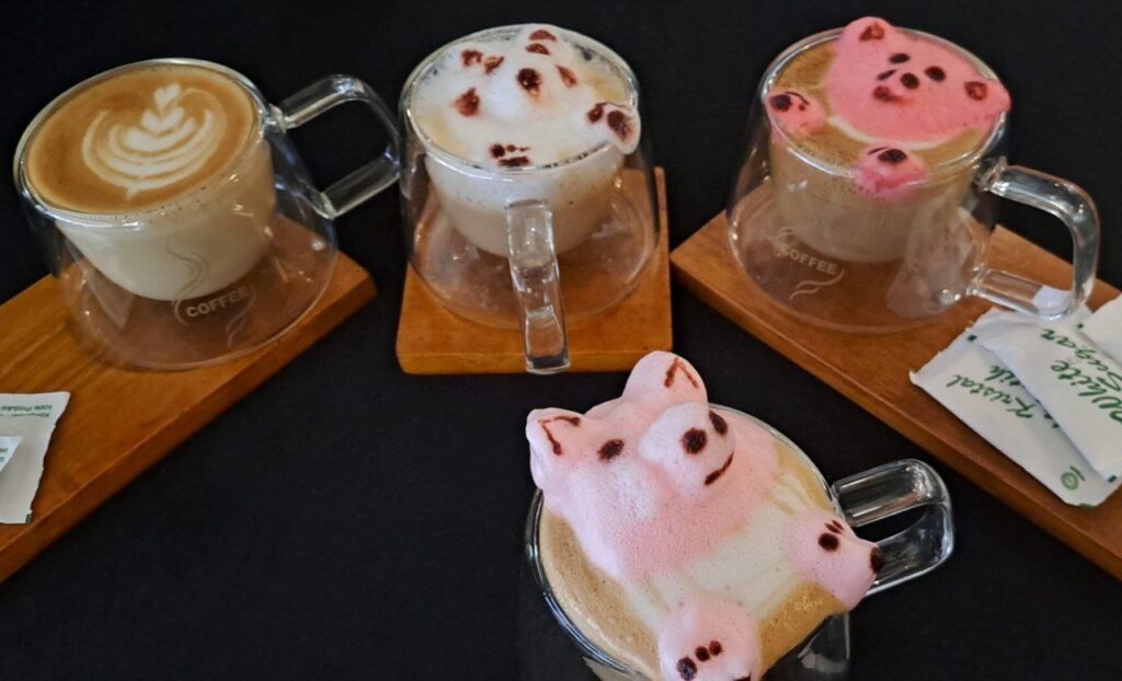 Lucunya 3D Latte Art Kopi Tengah Kota Crown Prince Hotel