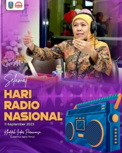 Hari Radio Nasional, Gubernur Khofifah : Manfaatkan Digitalisasi untuk Penyiaran yang Berkualitas
