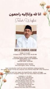 PDIP Surabaya Berduka atas Wafatnya Tokoh NU Cak Choirul Anam: Beliau Sosok Egaliter