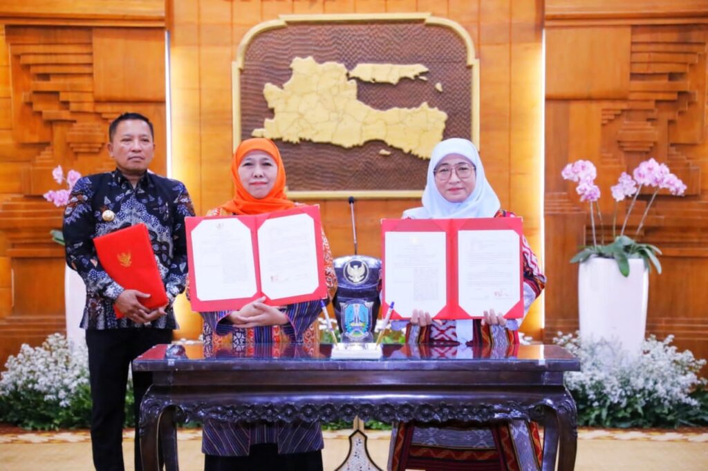 Gubernur Khofifah Tanda Tangani Kesepakatan Bersama PI 10% WK _North_ Madura II