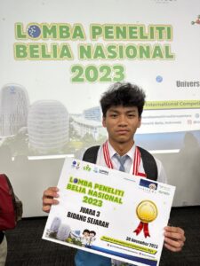 Elnathan Raih Juara Lomba Peneliti Belia Tingkat Nasional Berkat Rumah Sang Proklamator di Surabaya
