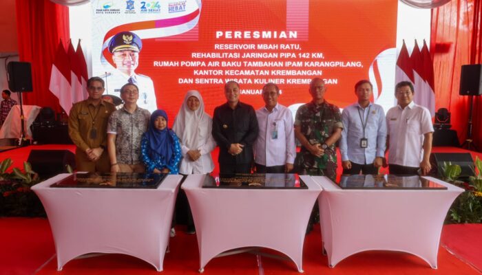 Wali Kota Eri Cahyadi Resmikan Reservoir Mbah Ratu dan Rumah Pompa Air Baku Tambahan