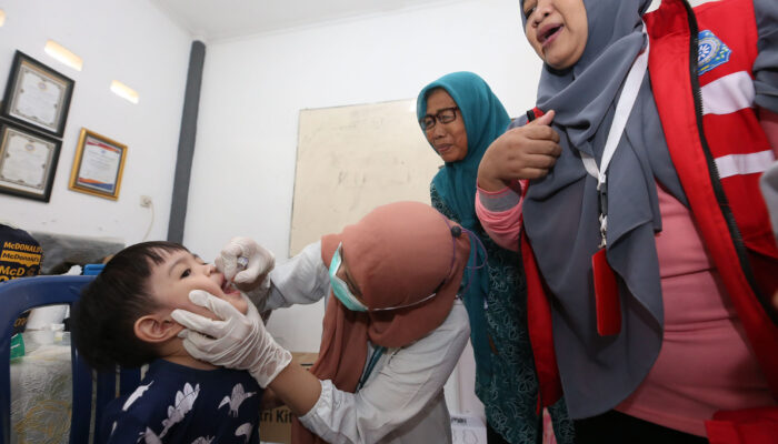 SUB PIN Polio Putaran Pertama di Kota Surabaya Capai 94 Persen