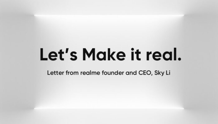 Surat Terbuka Sky Li, Founder dan CEO realme: Let’s Make it real.