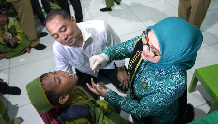 Wali Kota Eri Cahyadi Targetkan Imunisasi Polio Tuntas 100 persen di Hari Ketiga