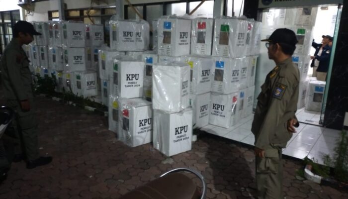 Distribusi Logistik Pemilu di Kota Surabaya Capai 100 Persen  