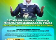 Jatim Raih Predikat Provinsi Terbaik Penyelenggaraan Pemda