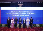 Pj. Gubernur Adhy Hadiri Pengukuhan Kepala Perwakilan BI Jatim