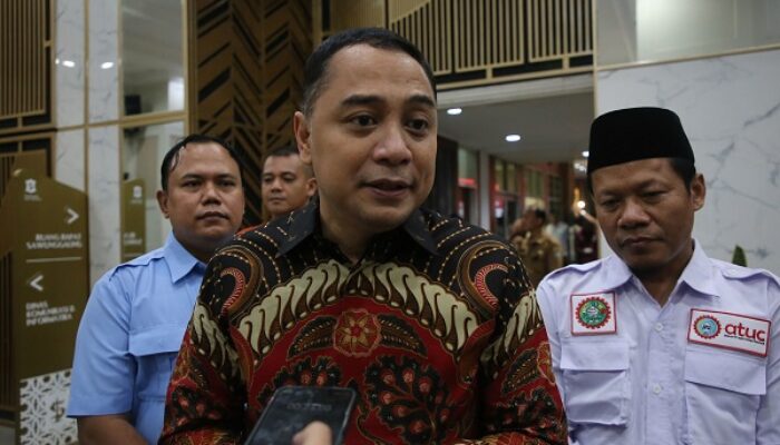 Jelang Peringatan Hari Buruh, Wali Kota Eri Cahyadi Ingin SPSI Jaga Keamanan dan Kenyamanan di Surabaya