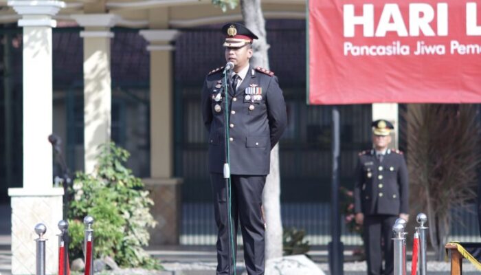 Gelar Apel Hari Lahir Pancasila, Ini Pesan Internal Kapolres Kediri