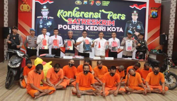 Dalam Satu Bulan, Satreskrim Polres Kediri Kota Ungkap Belasan Kasus