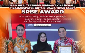 Pemprov dan Kabupaten/Kota di Jatim Raih Predikat 10 Terbaik Digital Government Award SPBE Summit 2024