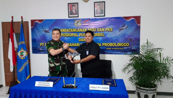 Genjot TKBM Profesional dan Tarif Kompetitif, Pelabuhan DABN Gandeng Puskopal Puspenerbal