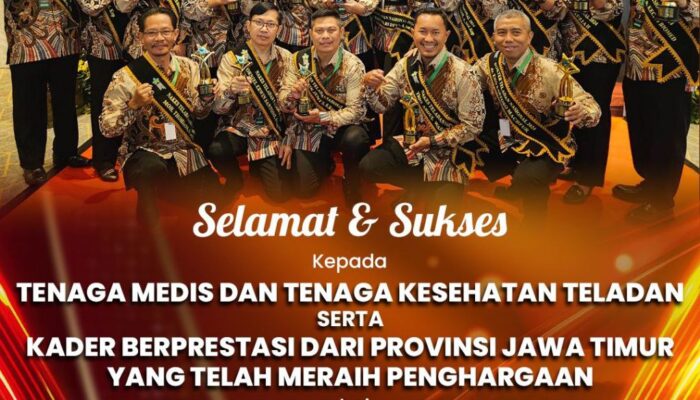 19 SDM Kesehatan Jatim Raih Penghargaan Tingkat Nasional Tahun  2024