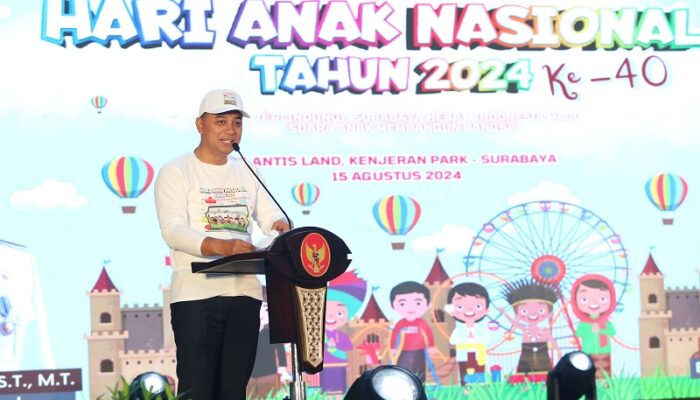 Di Puncak Peringatan HAN ke-40, Surabaya Resmi Luncurkan Dua Perwali Tentang Kota Layak Anak