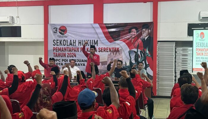 Mantapkan Kemenangan Eri-Armuji, PDIP Surabaya Gelar Sekolah Hukum untuk Kader Banteng