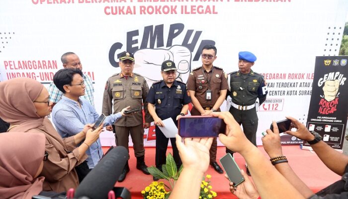 Gempur Rokok Ilegal, Sinergi Pemkot Surabaya dan Bea Cukai Berhasil Cegah Kerugian Negara 