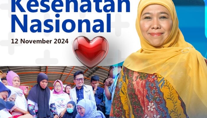 Hari Kesehatan Nasional 2024, Khofifah Ajak Masyarakat Terapkan Pola Hidup Bersih dan Sehat dengan Rajin Bergerak