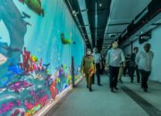 Pemkot Surabaya-LZY Visual Hiasi Tunnel TIJ-KBS dengan Video Mapping Bertema Suaka Margasatwa