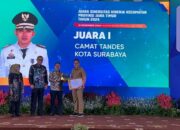 Tandes Surabaya Sabet Juara 1 Sinergitas Kinerja Kecamatan Se-Jawa Timur 2024