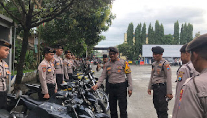 Dukung Kesiapan Personil, Kasat Samapta Polres Kediri Cek Ranmor Anggota