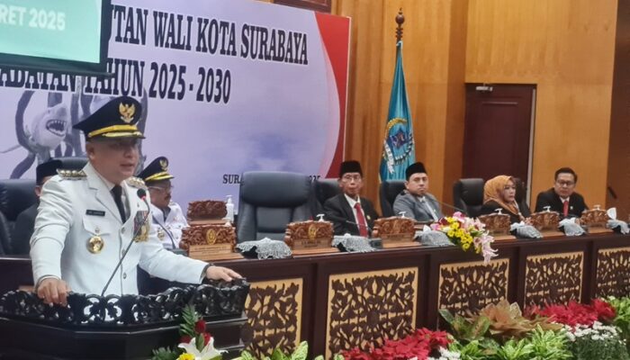 Wali Kota Eri Paparkan Tujuh Program Prioritas Pembangunan 2025 – 2030 di Rapat Paripurna DPRD Surabaya