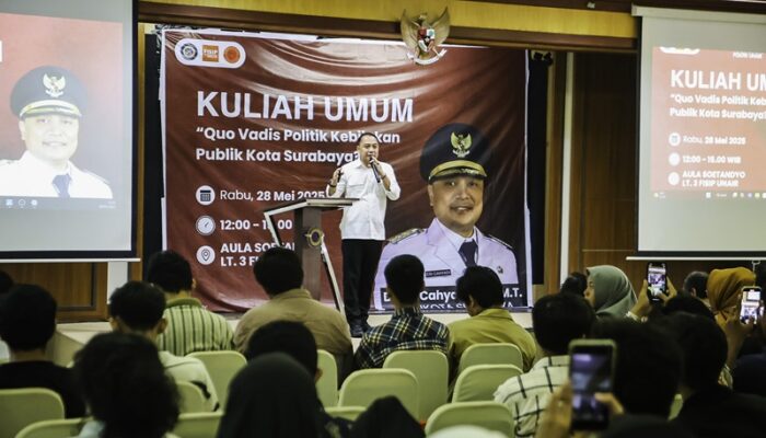 Bukan untuk Viral, tapi Hasil Nyata, Filosofi Kepemimpinan Wali Kota Eri di Hadapan Mahasiswa Unair