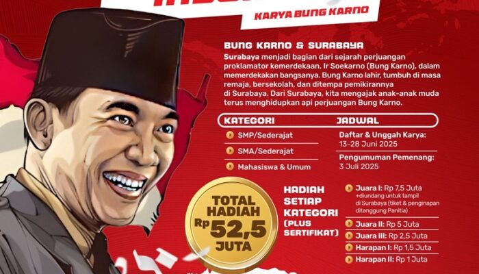 Pemkot Surabaya Gelar Lomba Baca Puisi Karya Bung Karno, Terbuka Se-Indonesia