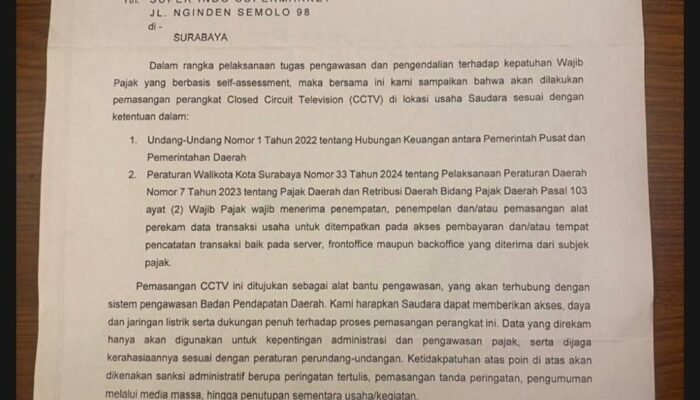 Tunggu Pertemuan dengan Sekda, Apkrindo Belum Komentari Surat Bapenda soal CCTV