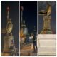 Warga Lidah Wetan Sambut Antusias Monumen “Ayam Jago” Ikon Baru di Kota Surabaya