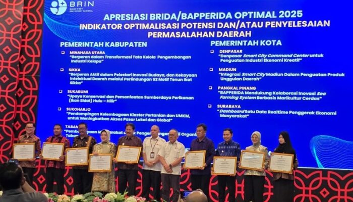 Surabaya Sabet Penghargaan BRIN, “Dashboard Satu Data Realtime” Jadi Solusi Optimal Gerakkan Ekonomi Warga