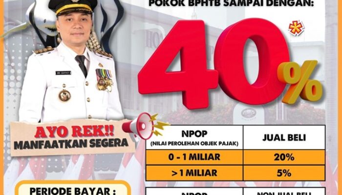 Pemkot Surabaya Potong BPHTB Hingga 40 Persen di Hari Pahlawan