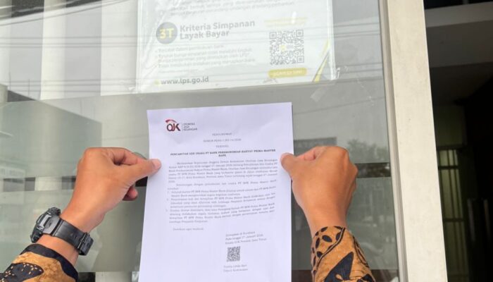 OJK Cabut Izin Usaha PT BPR Prima Master Bank di Surabaya