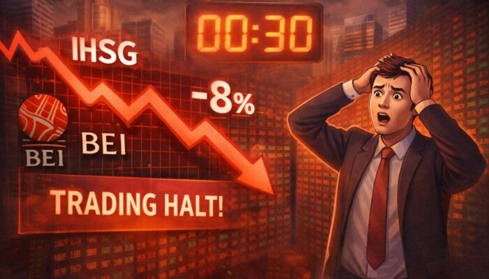 IHSG Anjlok 8 Persen, BEI Lakukan Trading Halt Selama 30 Menit