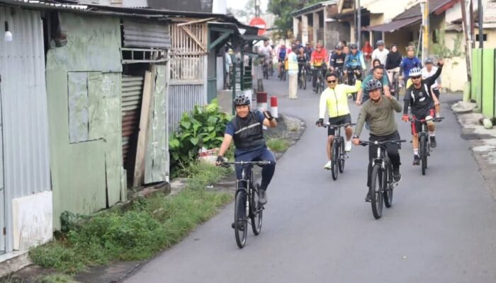 Dongkrak Semangat dan Stamina Jajaran dan Anggota, Polres Kediri Gelar GOWES Gembira