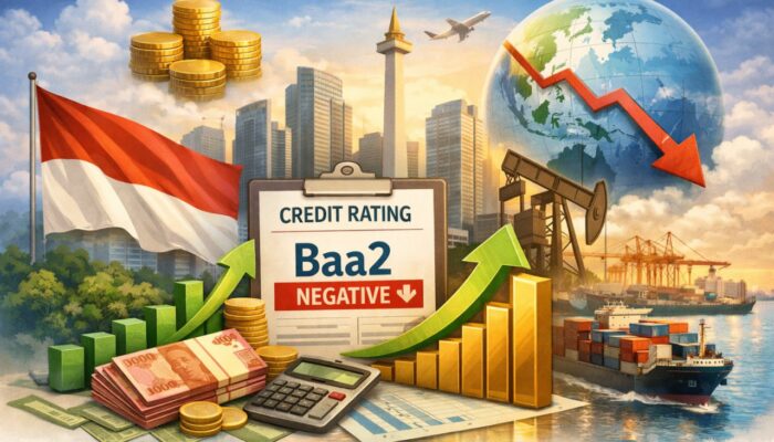 Moody’s Pertahankan Rating Indonesia di Baa2, Outlook Jadi Negatif