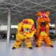 Barongsai Dan Naga Liong Meriahkan Perayaan Imlek Di Bandara Juanda