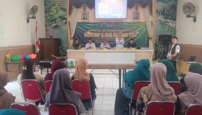 Dukung TMMD ke-127, Disdagin Kediri Gelar Workshop Olahan Pangan Sehat Cegah Stunting