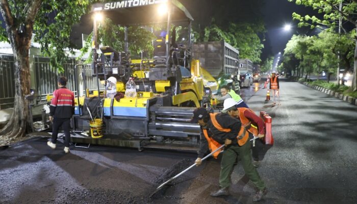 Genjot Pemeliharaan Jalan, Pemkot Surabaya Gelontor Anggaran Rp40 M