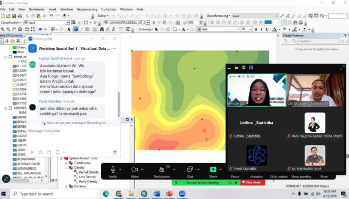 UAB Gelar Pemodelan Spasial Series 2: Fokus pada Analisis Data Berbasis Titik dan Scripting R