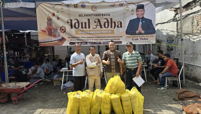 Iduladha 2026, Cak Yebe Salurkan 21 Sapi dan 20 Kambing untuk Warga hingga Ojol