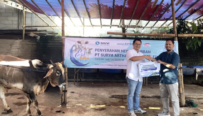 SANF Salurkan Hewan Kurban dan Gunakan Kemasan Ramah Lingkungan pada Iduladha 1447 H