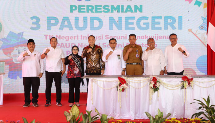 Wujudkan Pendidikan Inklusif dan Dekat Rakyat, Pemkot Surabaya Resmikan Tiga PAUD Negeri Sekaligus