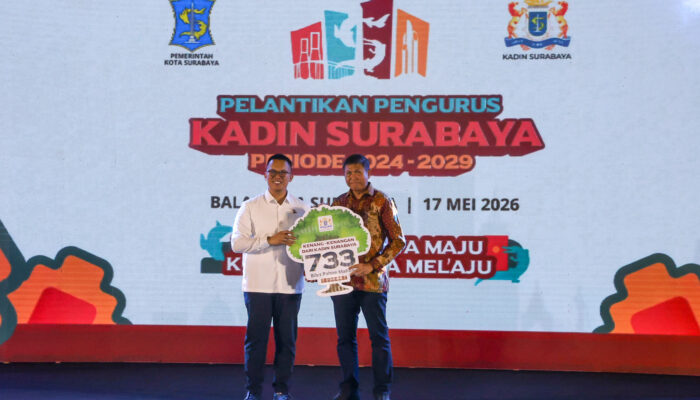Kadin Surabaya 2024-2029 Resmi Dilantik di Taman Surya, Pemkot Surabaya Ajak Kolaborasi Dorong Ekonomi Global dan Berdayakan UMKM