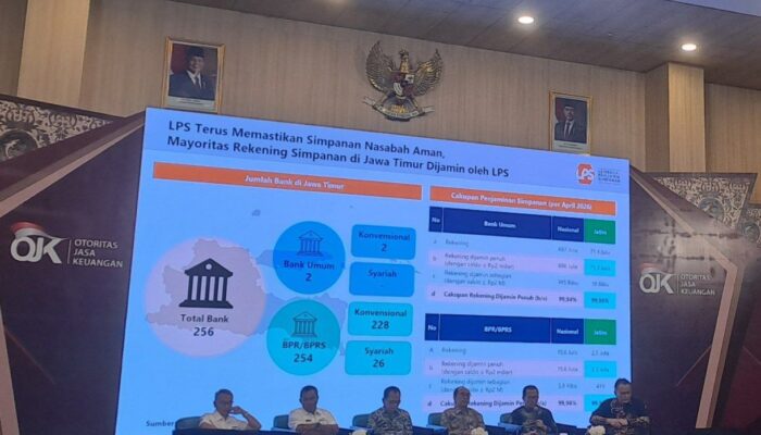LPS Pastikan 99,95 Persen Rekening Nasabah di Jawa Timur Dijamin