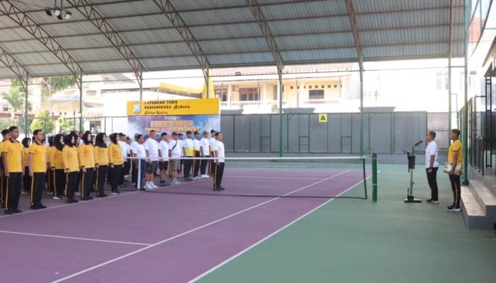 Peringati Hari Bhayangkara ke-80, Polres Kediri Gelar Turnamen Tenis Antar Daerah