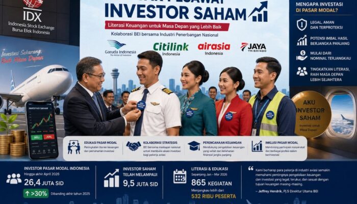 BEI Gandeng Maskapai Nasional, Awak Penerbangan Diajak Jadi Investor Saham