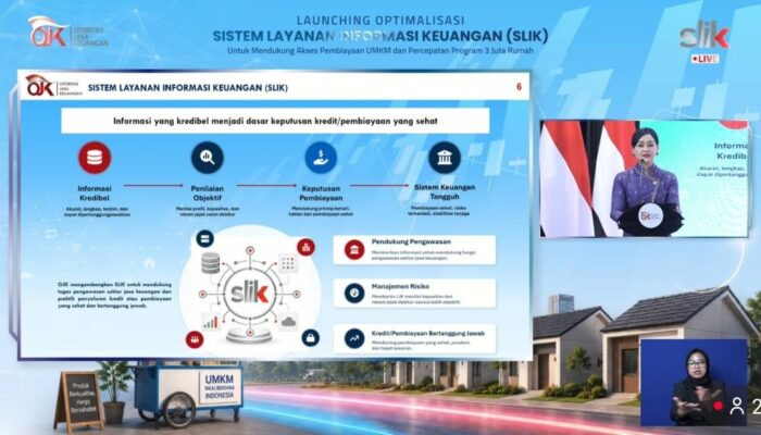 OJK Optimalkan SLIK, Permudah Akses Pembiayaan UMKM dan Program 3 Juta Rumah