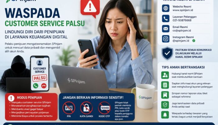 SPinjam Imbau Masyarakat Waspadai Modus Customer Service Palsu di Layanan Keuangan Digital